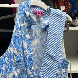 Lily Pulitzer, collared maxi, size 16.